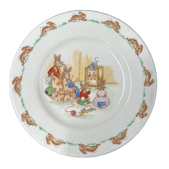 Royal Doulton Bunnykins English Bone China Kids Plate and Cup Mug Set - Picture 11 of 12